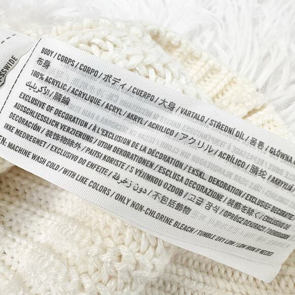 Abercrombie & Fitch Cream Knit Sweater Women’s Small Pullover - Picture 6 of 6